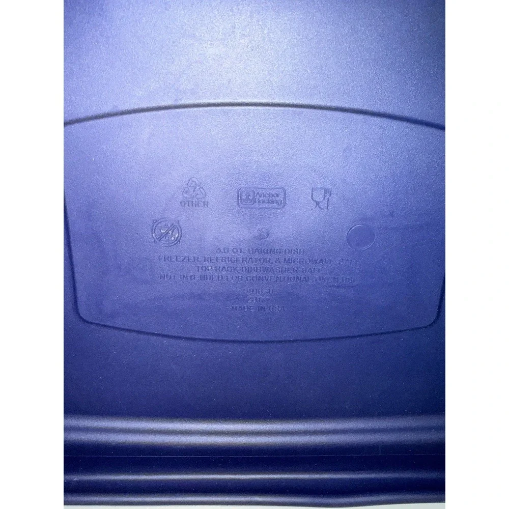 Anchor Hocking Blue 3 Qt Baking Dish Replacement Cover Lid ONLY 5916-11 Z8177